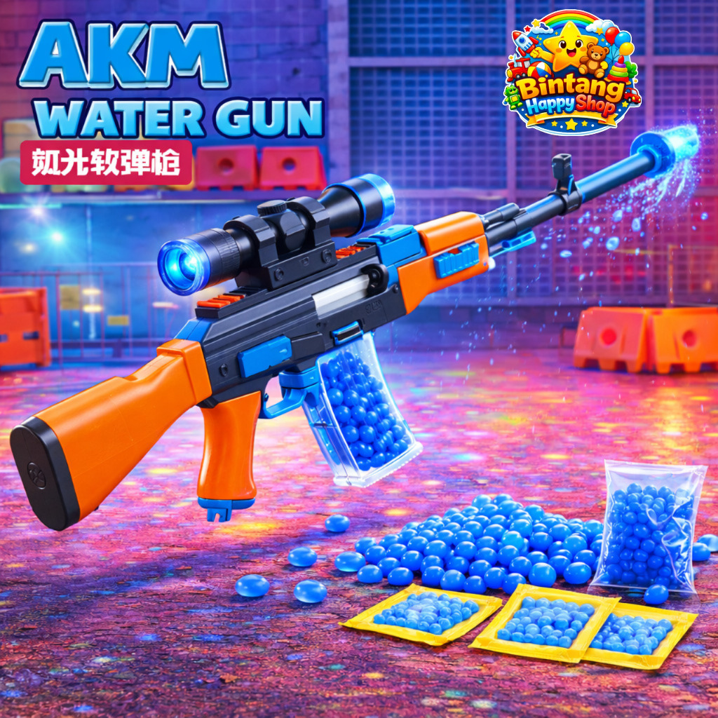 Mainan gel gun Anak model AkAuto electric gun