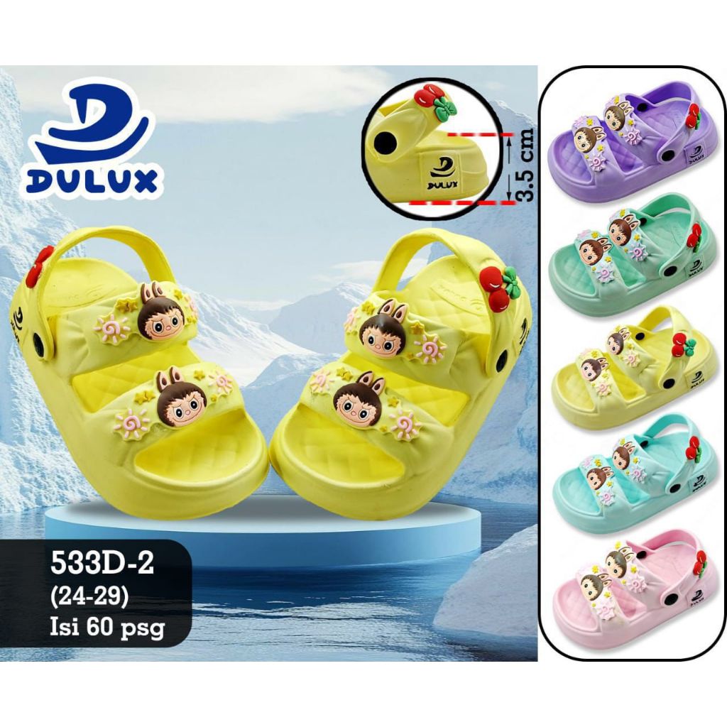 Gallery Cila / Sandal Anak Perempuan / Sandal Anak Perempuan Ban 2 / Dulux Sandal Anak Perempuan / D