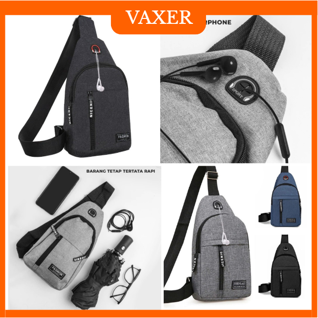Tas Handphone Sling Bag Waistbag Pria Tas Selempang Dada Tas Punggung Ukuran Kecil untuk Handphone D