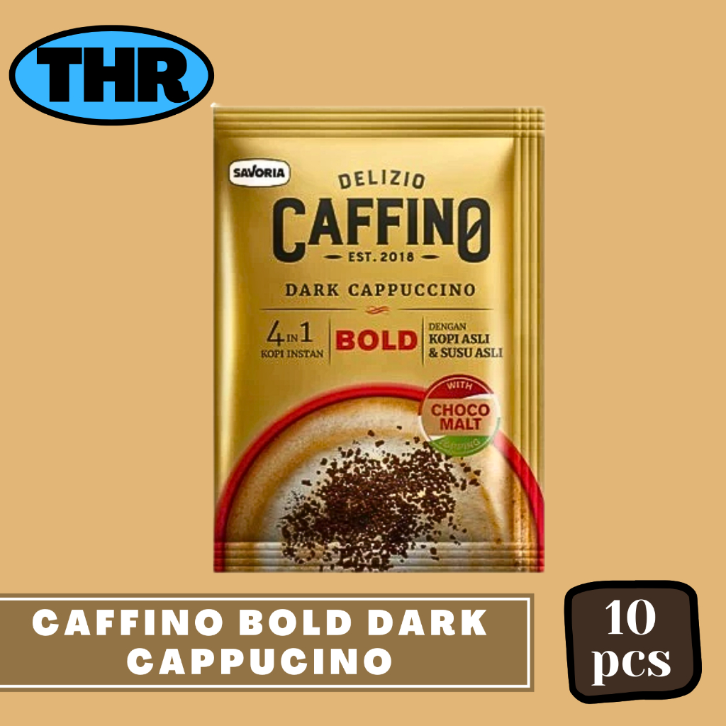 Caffino Bold Dark Cappucino 1 Renceng isi 10sachet