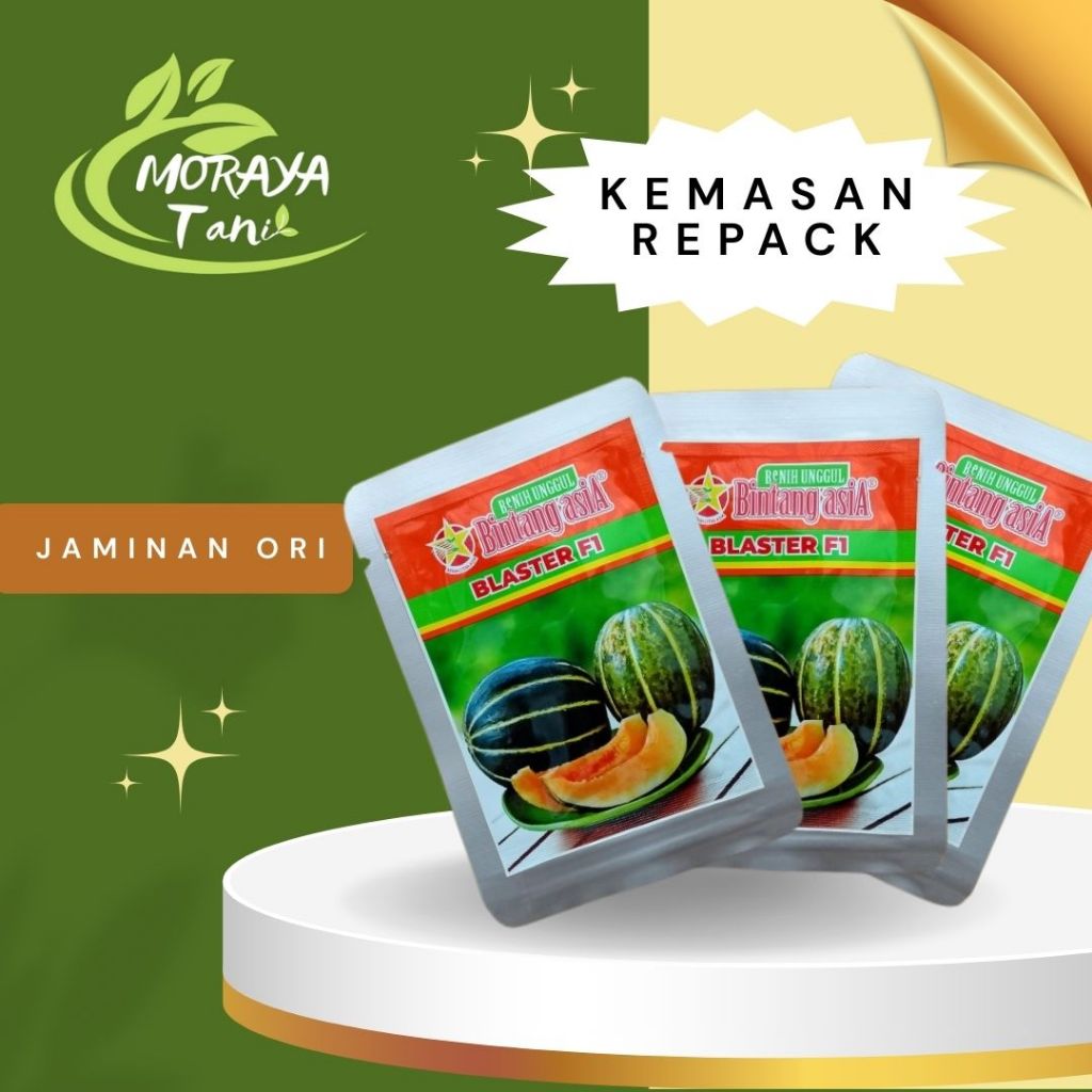 Benih Biji Blewah Blaster kemasan repack Bintang Asia