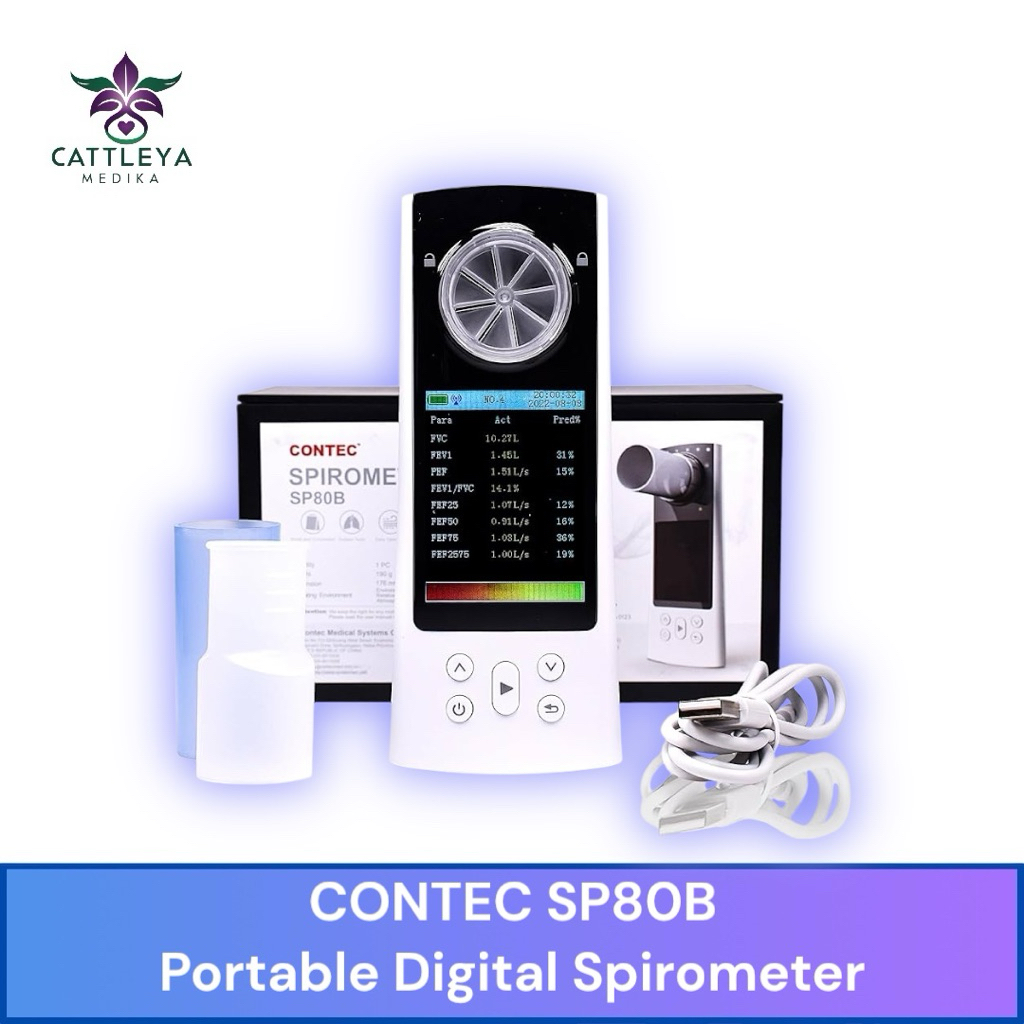 SPIROMETER DIGITAL CONTEC SP80B / SPIROMETER CONTEC SP 80B / PORTABLE DIGITAL SPIROMETER
