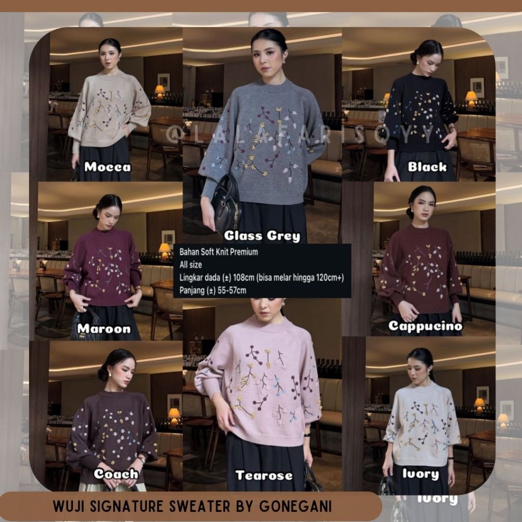 WUJI SIGNATURE SWEATER GONEGANI AIGO SWEATER BY GONEGANI