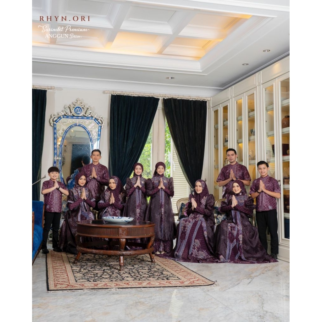 Anggun Rayya sarimbit couple keluarga lebaran series original Eldeena