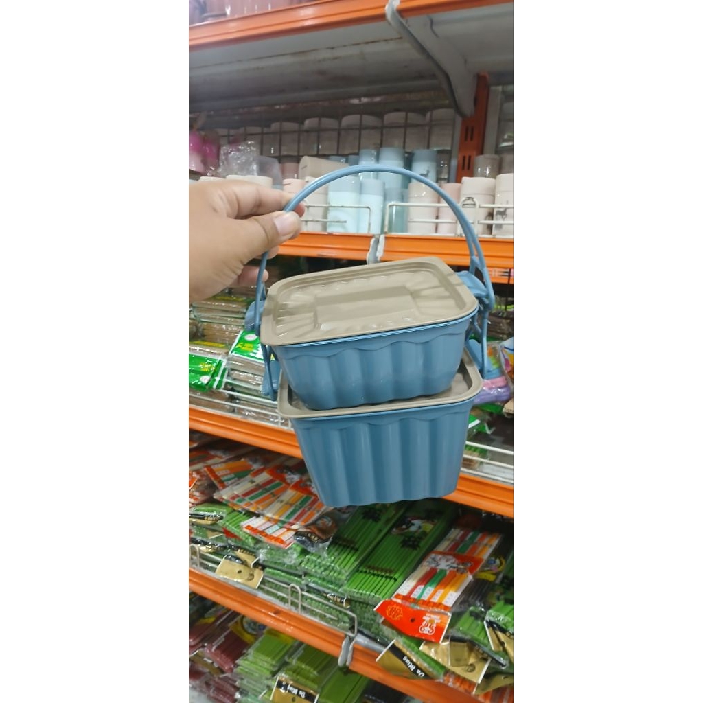 [PROMO] BOX NASI MURAH SKAT 2 SUSUN PLASTIK