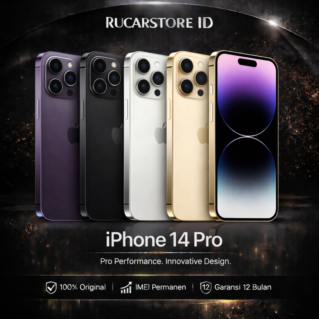 iPhone 14 Pro  Ex Ibox Original Resmi | IMEI  Permanen | Fullset | Garansi 12 Bulan
