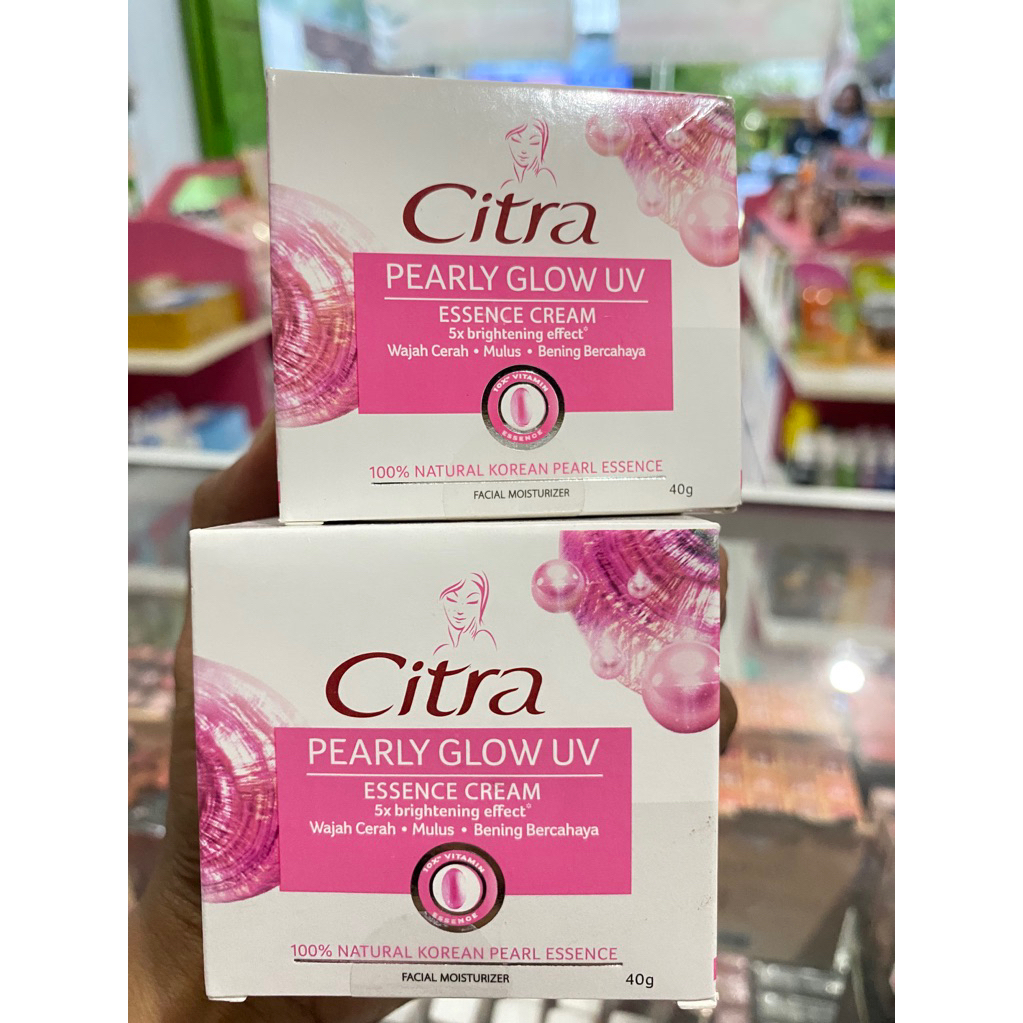 Pelembab Wajah Citra 40g dengan Perlindungan UV & Nutrisi Mutiara