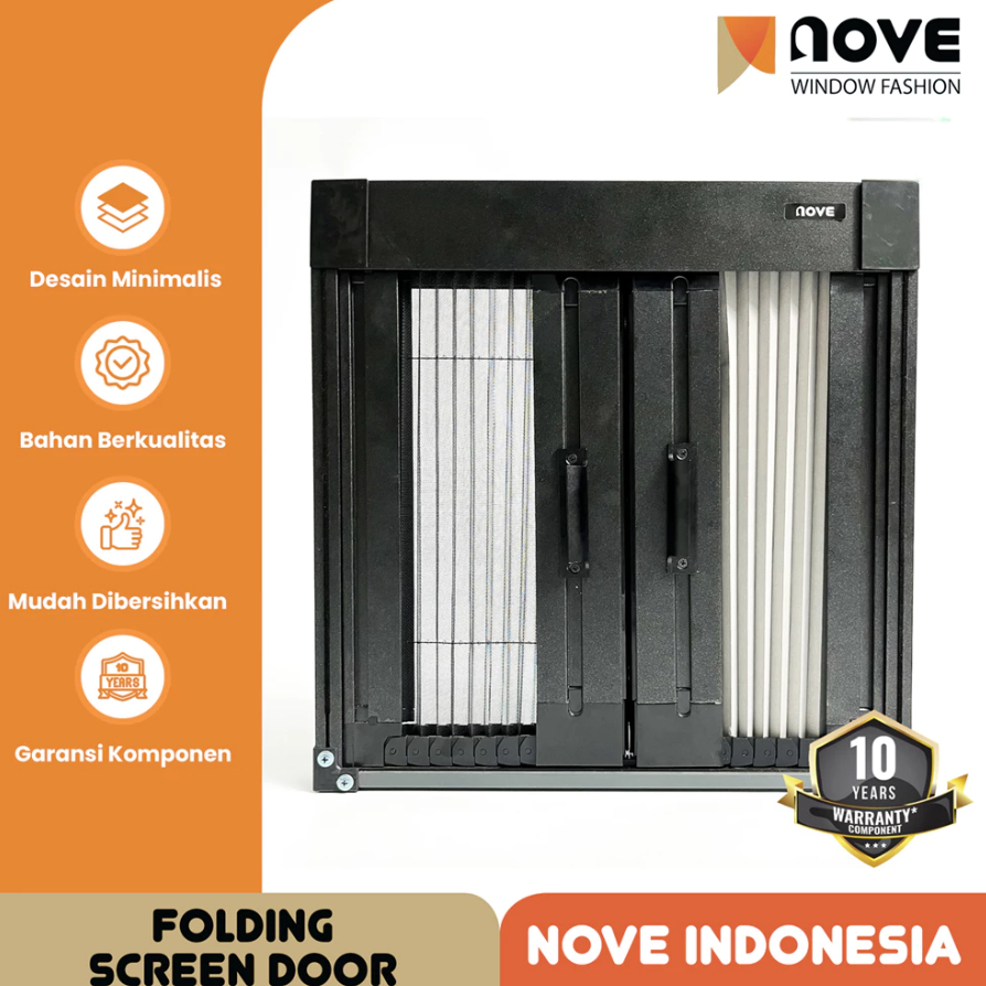 Folding Screen Door - Pintu LIpat Mesh Door Anti Serangga - NOVE
