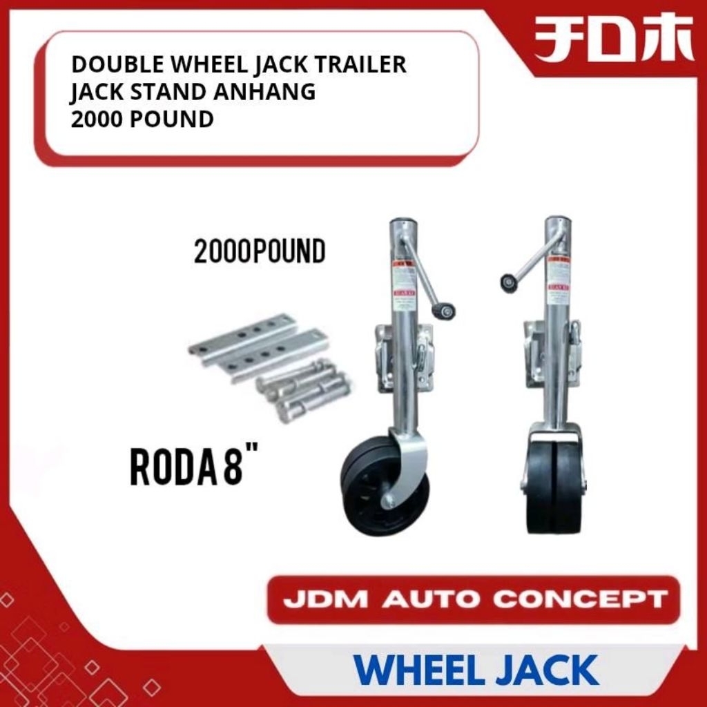 Double Wheel Jack Trailer Anhang 2000 Pound - Jack Stand Trailer Anhang