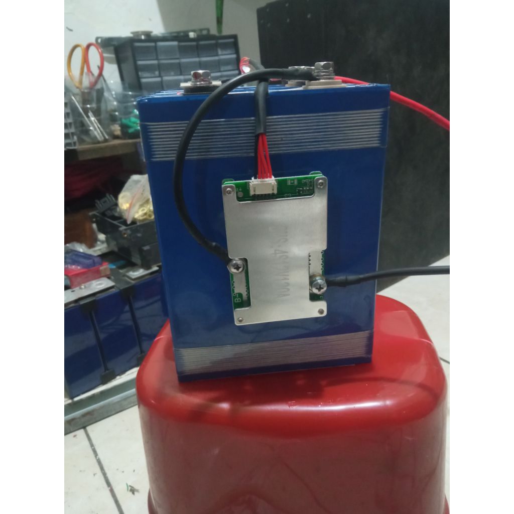 baterai lifepo4 12v 70ah+BMS kembung tipis