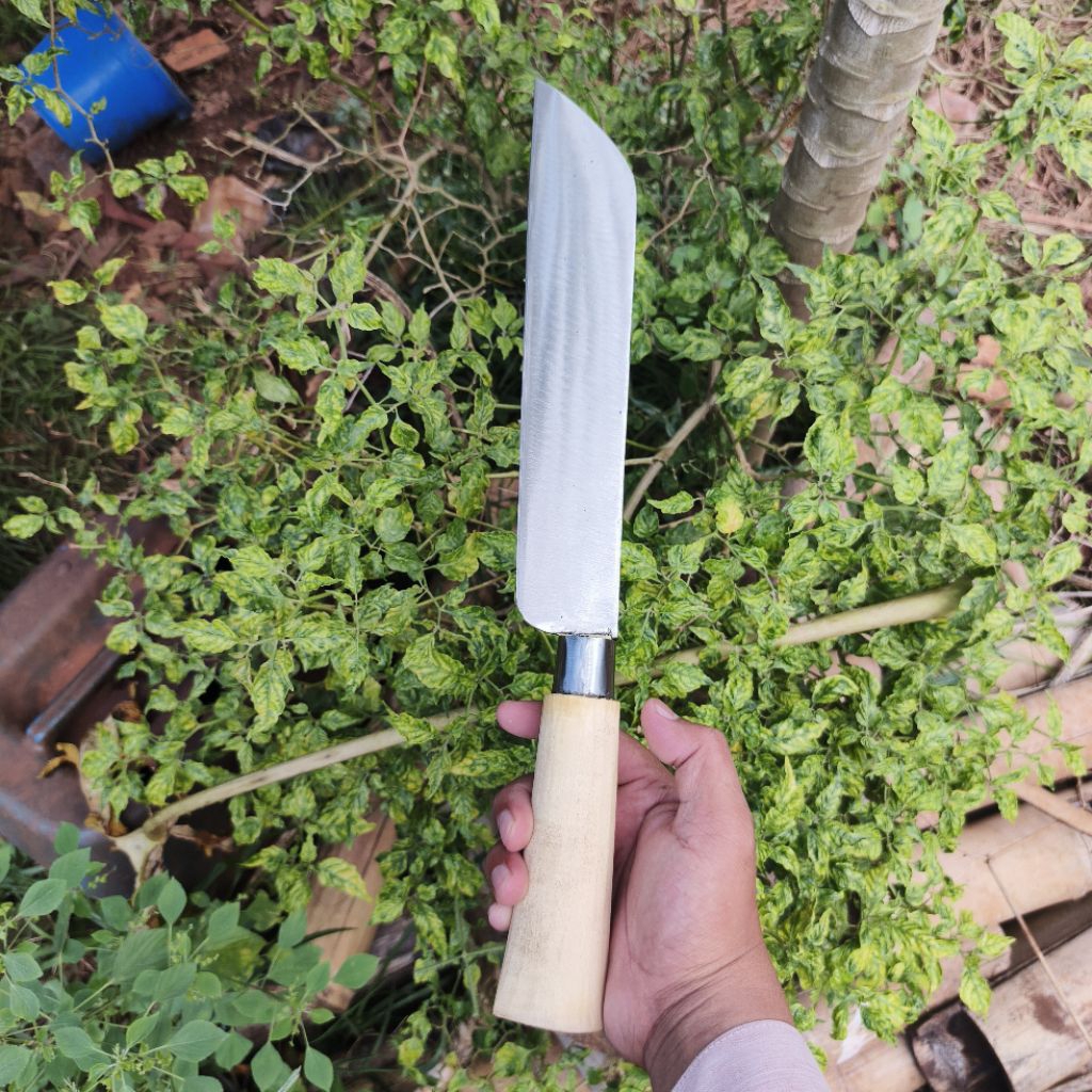 pisau iris daging ayam sapi baja per asli