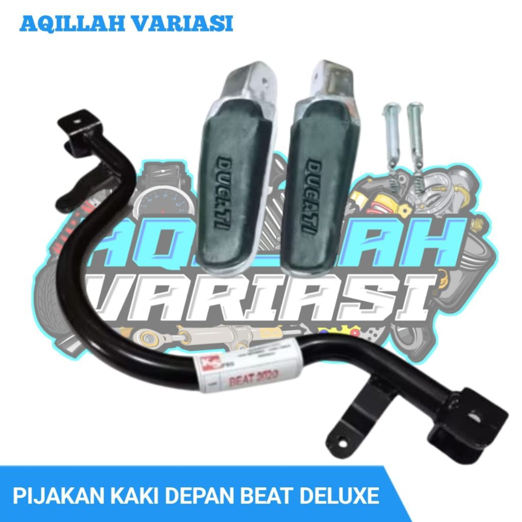 Pijakan Kaki Depan Beat Deluxe Set Footstep Ducati Aqillah Variasi