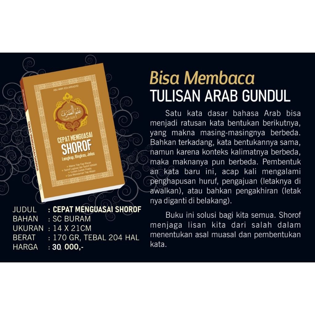 Cepat Menguasai SHOROF Lengkap, Ringkas, Jelas Karya Abu Amir Izza Ar-Rasyid