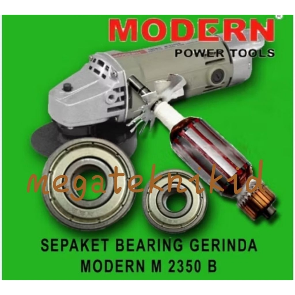 sepaket gerinda modern m2350b/bearing armature gerinda modern m2350b makita n9500