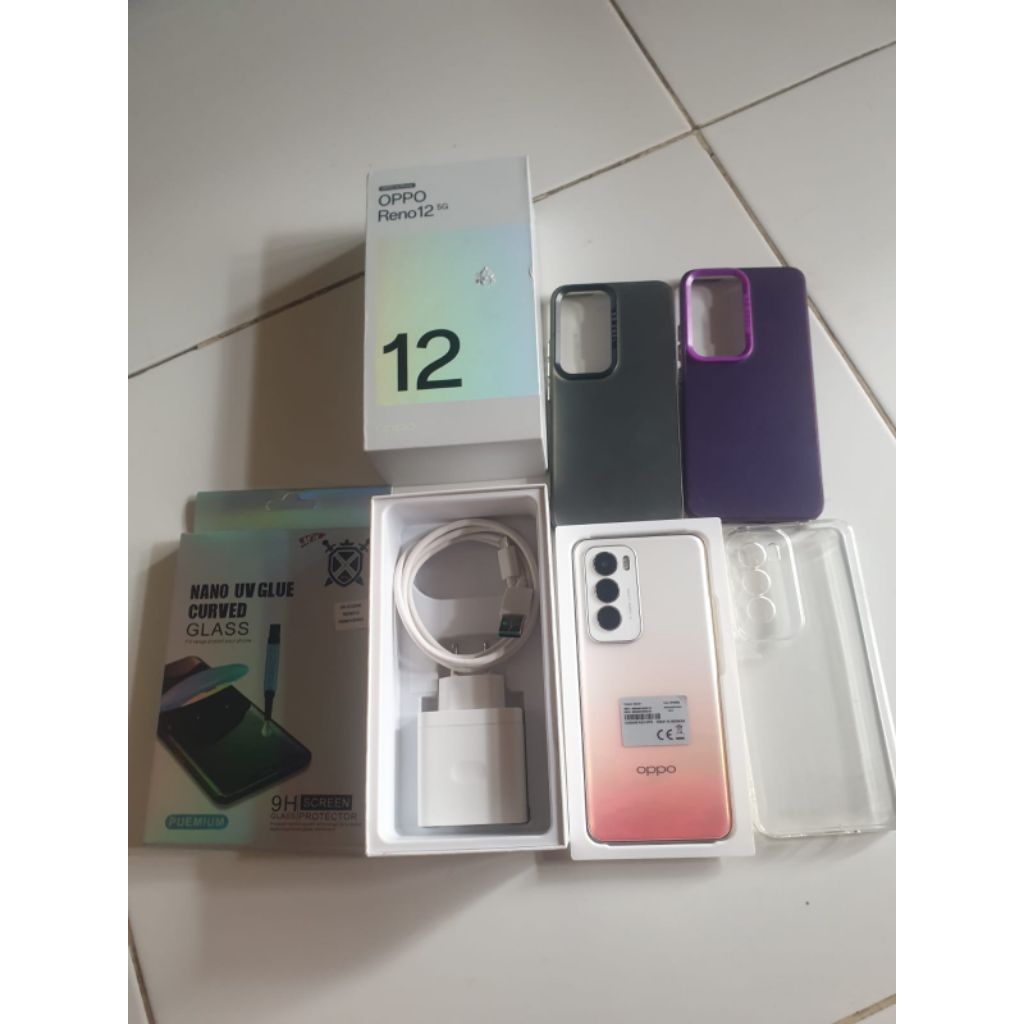 OPPO RENO 12 5G RAM 12+4/256GB SECOND FULLSET