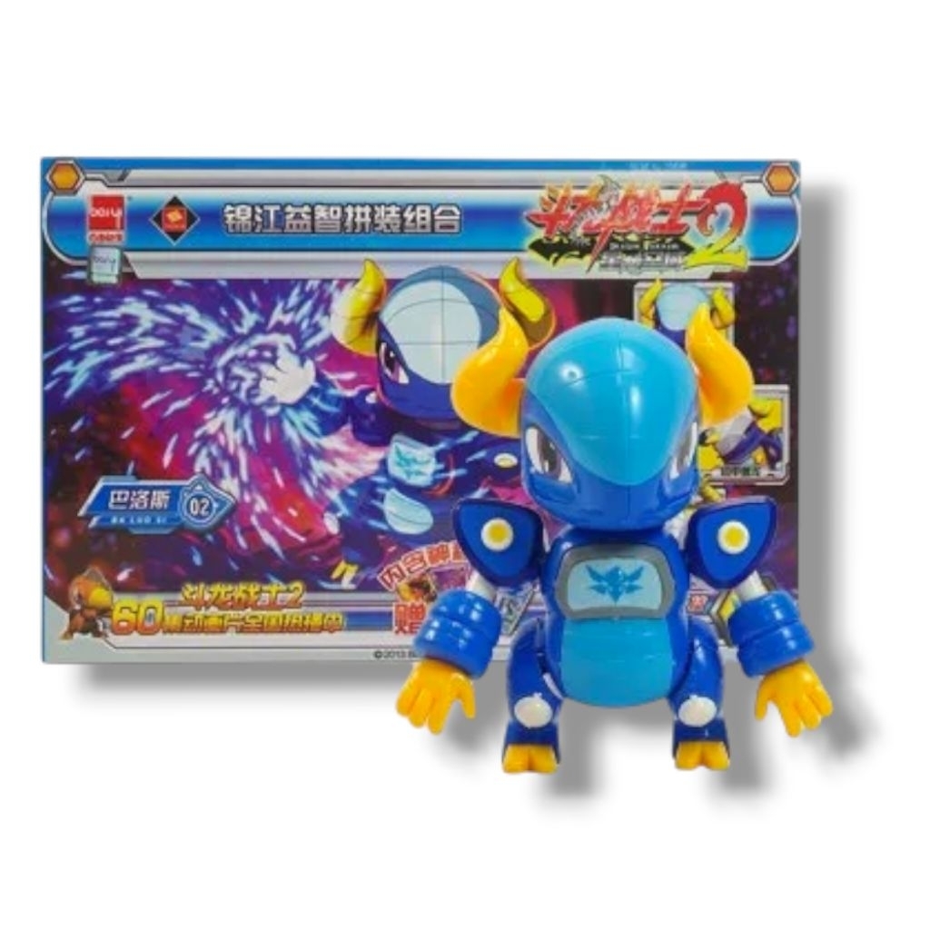 Mainan robot Dragon warrior 2 rikula baby dragon blue