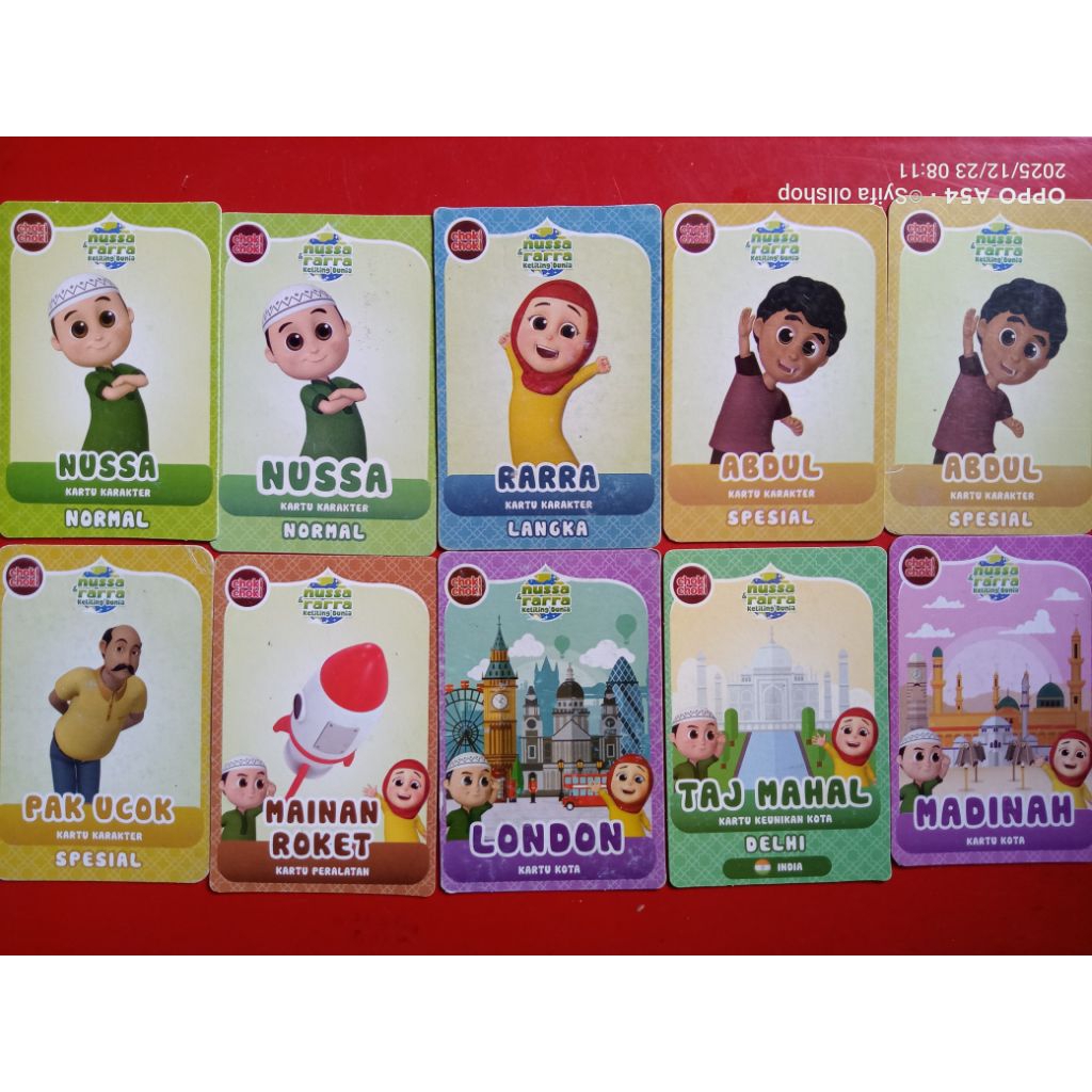 Kartu Choki-Choki x Nussa & Rara