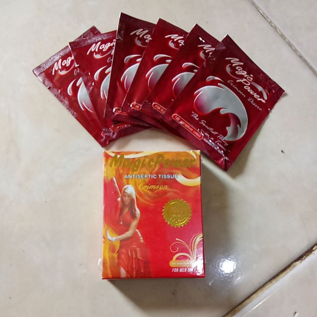 tisu magic power merah original6sct