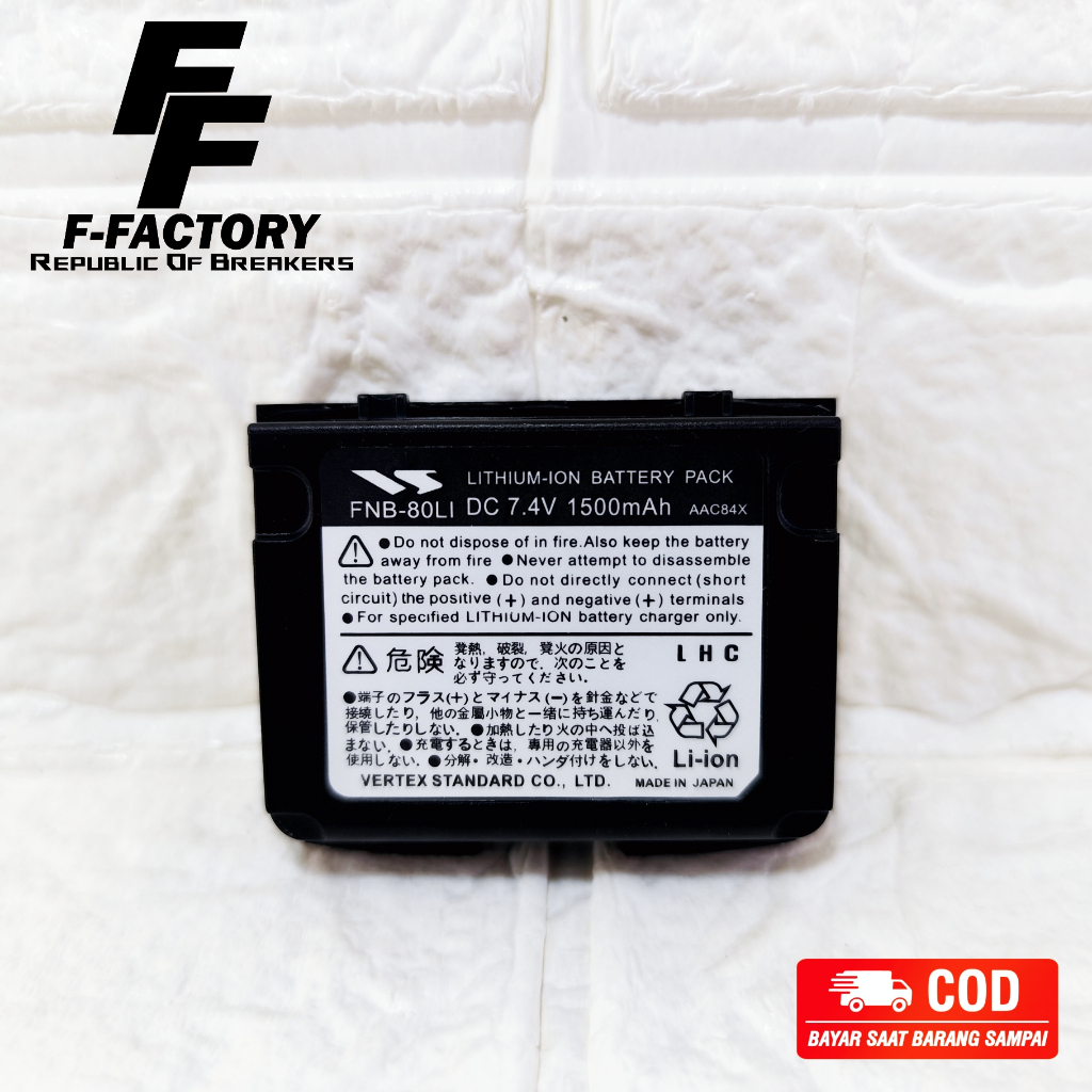 Battery FNB-80 Handy Talkie HT Yaesu VX-6R VX-5R VX-7R Baterai FNB80Li FNB-80Li batre VX7R VX6 VX5
