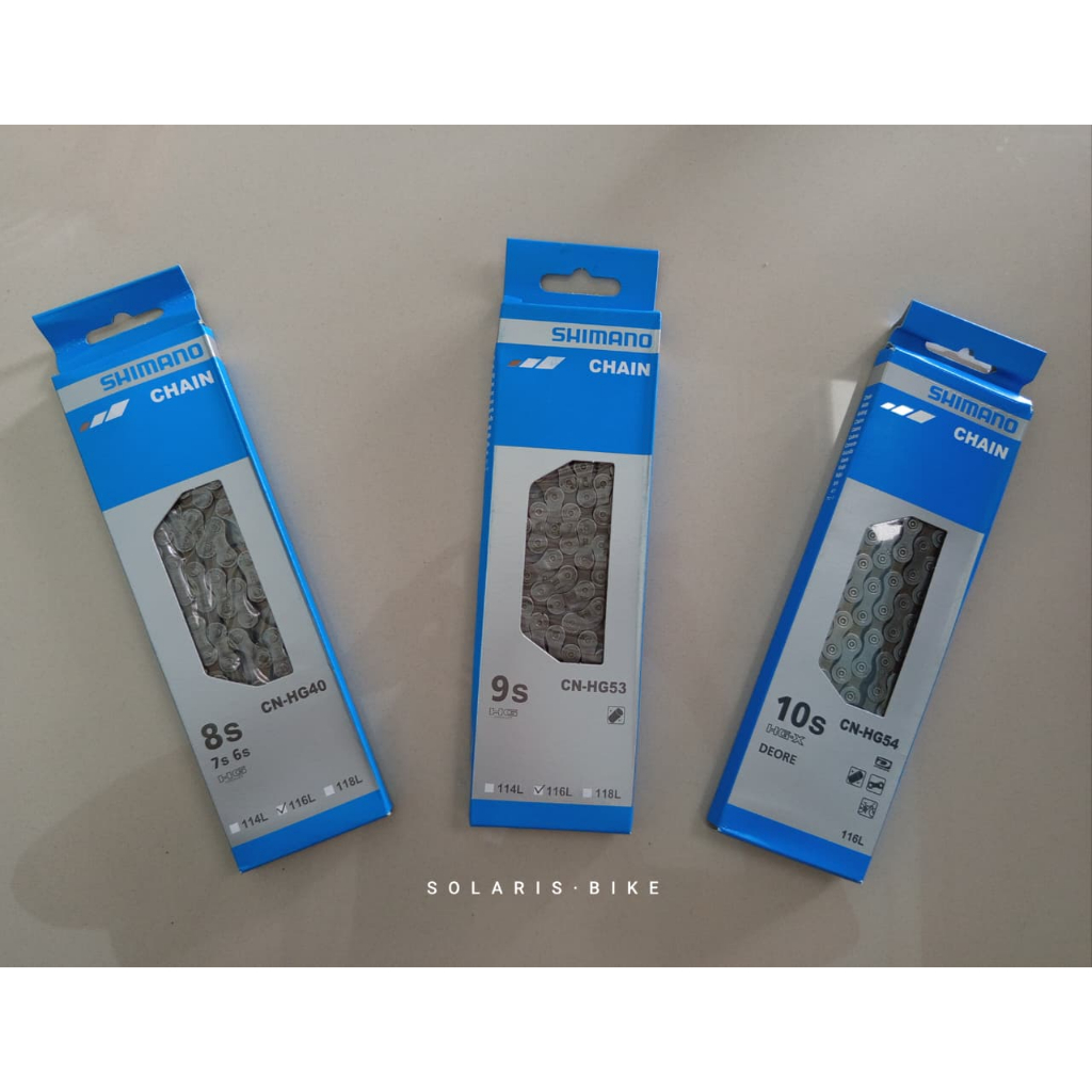 ORIGINAL RANTAI SHIMANO 6 7 8 9 10 SPEED SHIMANO 116L