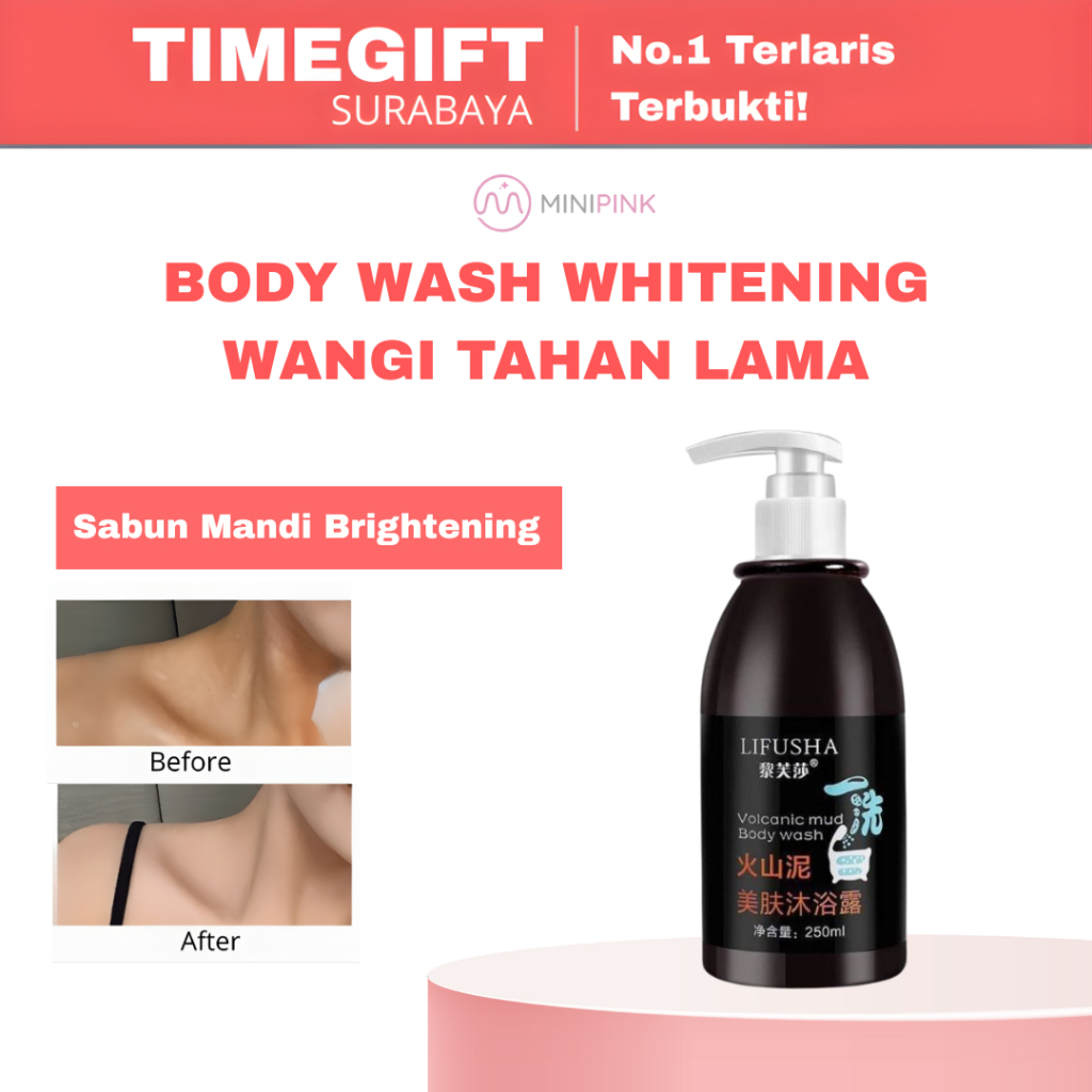 Sabun Mandi Brightening Badan Body Wash Whitening Wangi Tahan Lama 250ML SB078