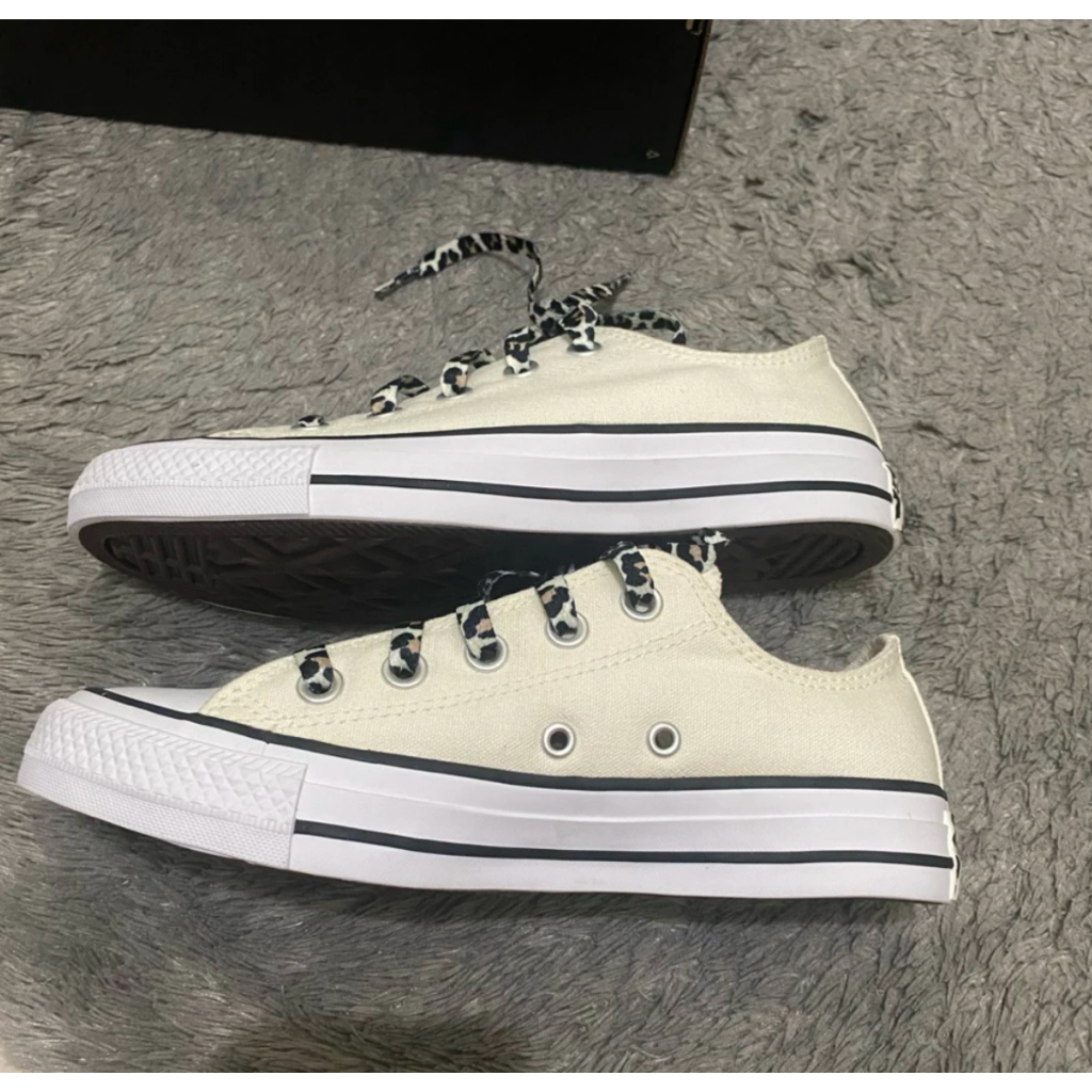 Converse Chuck Taylor All Star Leopard Love Spot Print Pinstripe Ox SIZE 36 New Baru Ada Box