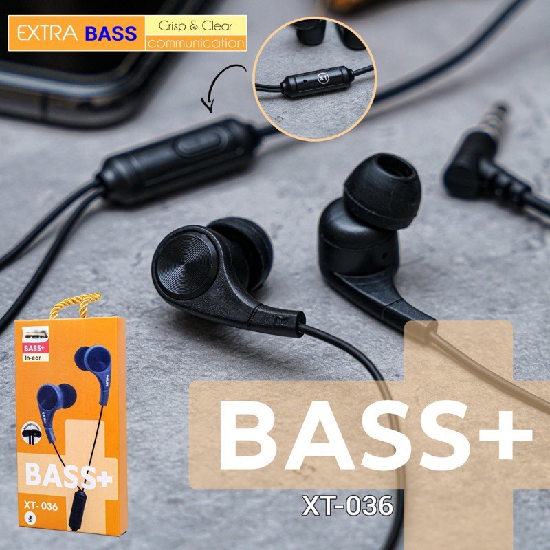HANDSFREE / EARPHONE / HEADSET PH AT-036 / PH-036 / QP-036 SUARA BAGUS NGEBASS