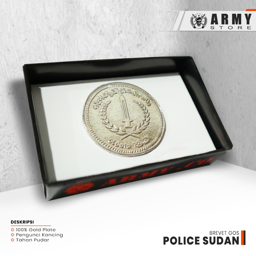 Brevet Gos Police Gos Army Un Pbb Unamid Darfur Sudan Silver Premium