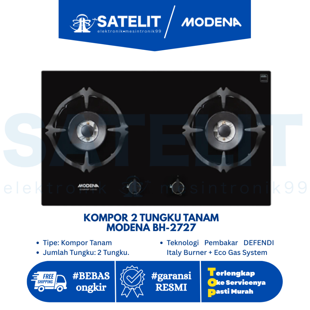 KOMPOR 2 TUNGKU TANAM MODENA BH-2727