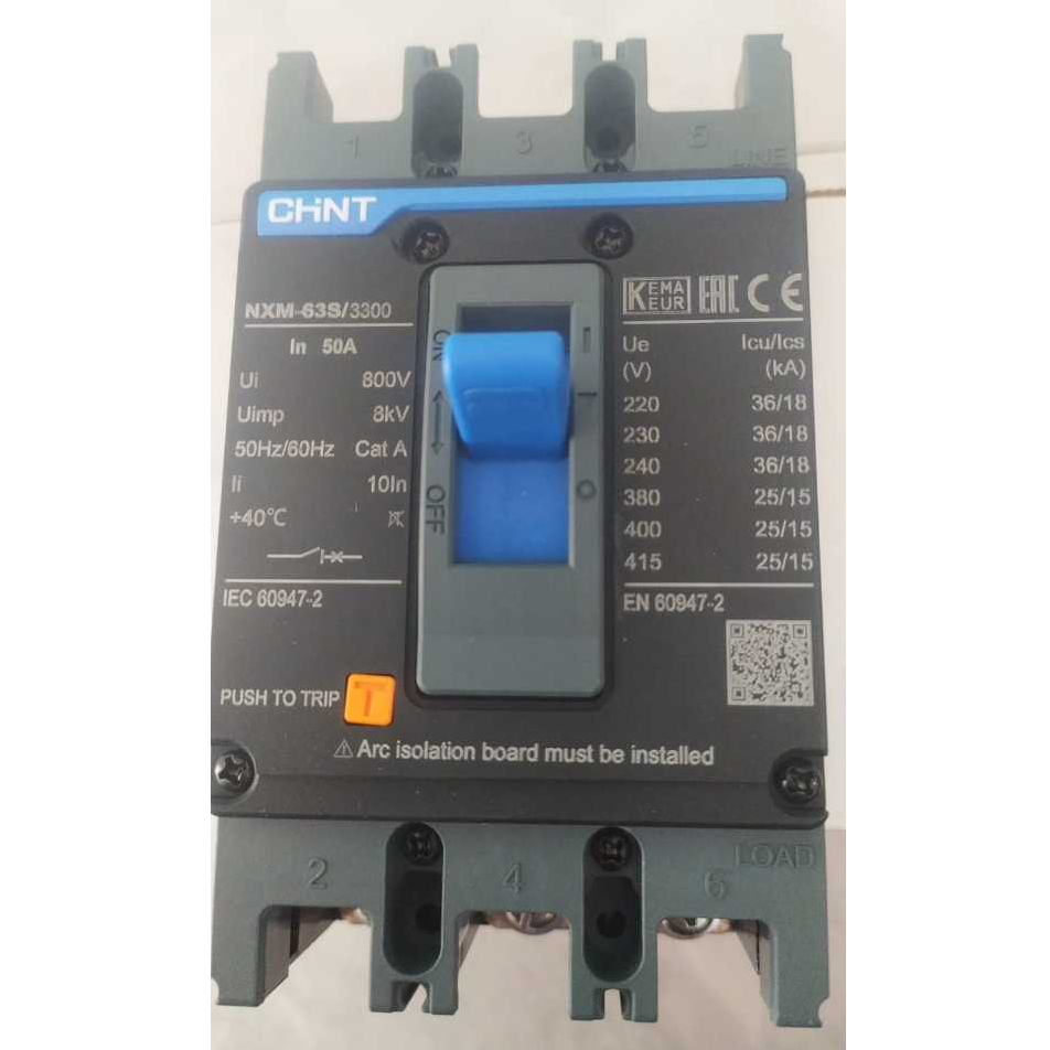 MCCB NXM 63S 3P 50A CHINT