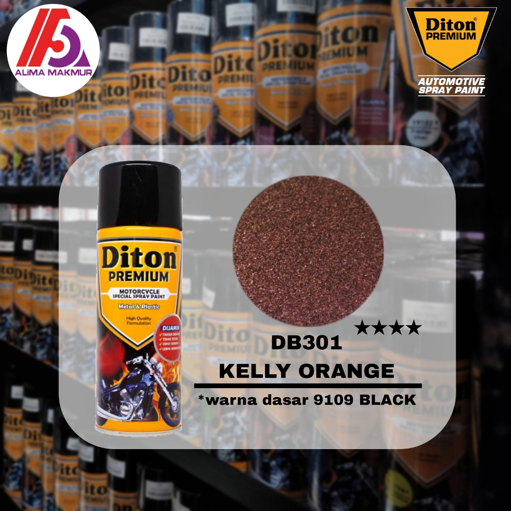 Diton Premium DB301 Kelly Orange 300ml / Pilok Bunglon Diton Premium / Pilok Diton Bunglon Orange