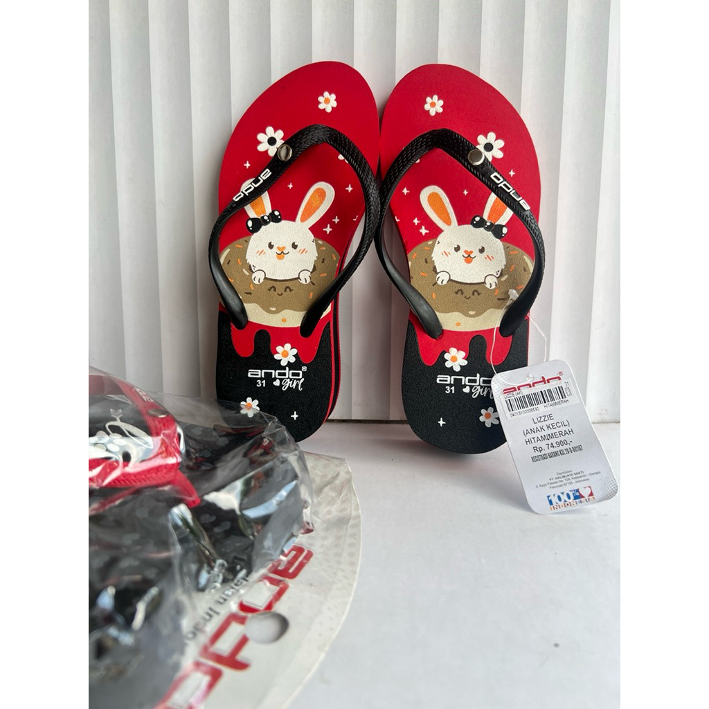 Sandal Wedges Anak ANDO NANA - LIZZIE - HK 1509 & HK 310 - Size 32-35 - Sandal Karakter - Sandal Ana