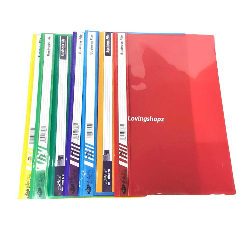 Business File ukuran F4, Business File plastik - per 3 pcs