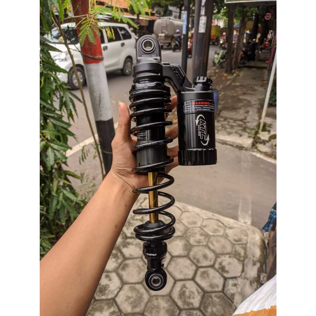 READY SHOCK SHOCKBREKER BELAKANG KTC EXTREME BLACK HITAM AS GOLD 340 MM RXKING RX KING RXZ SUPRA X 1
