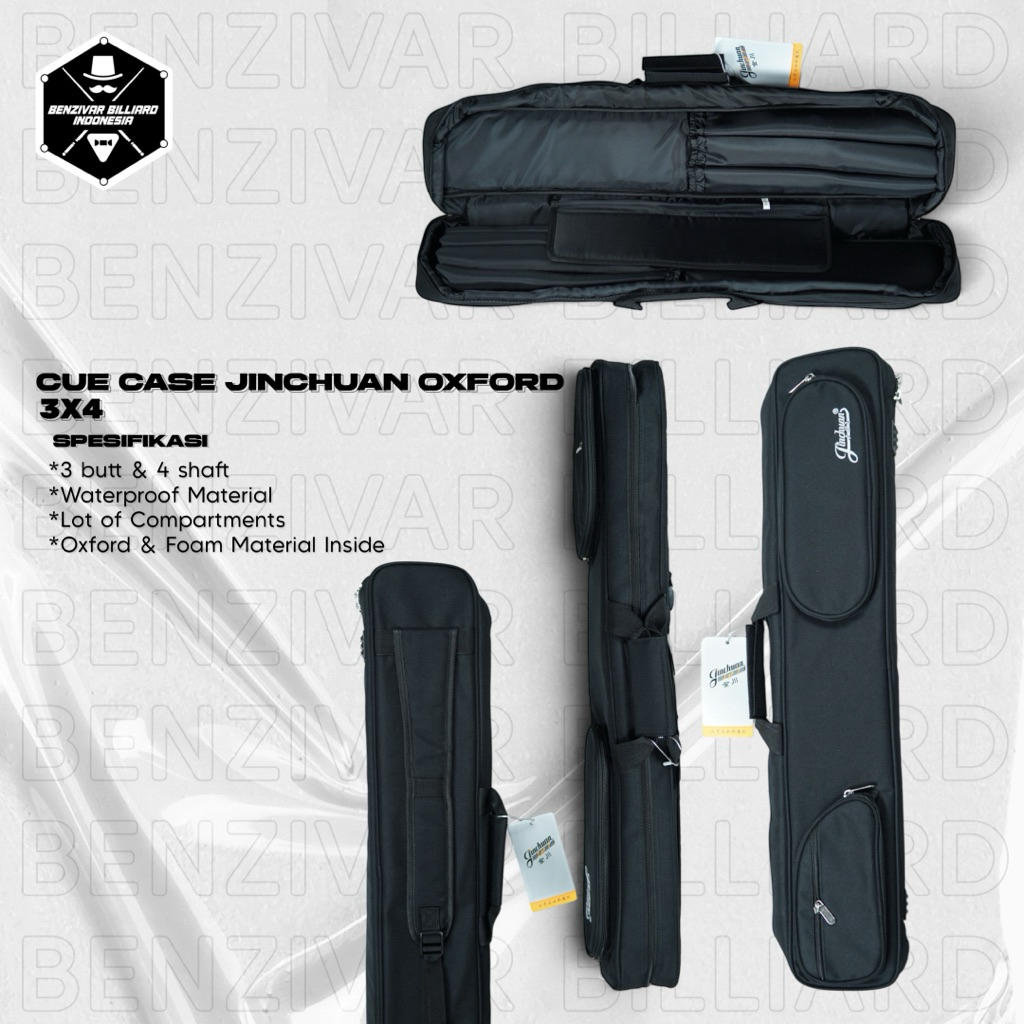 TAS 3x4 JINCHUAN OXFORD - TAS 3x4 KONLEN - CUE CASE BILLIARD