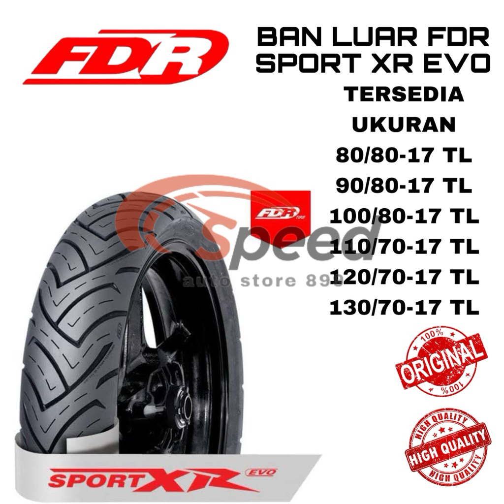 BAN LUAR SPORT XR evo TUBELESS RING 17