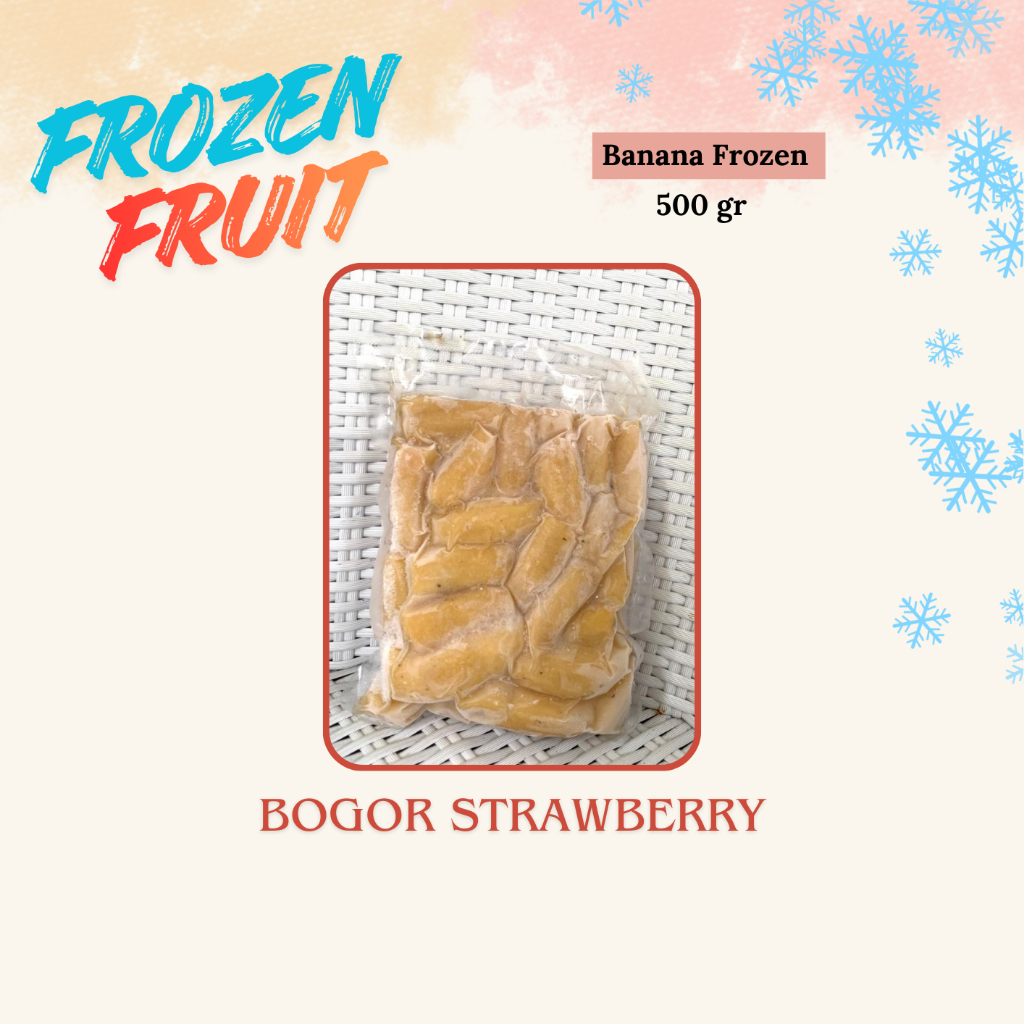 Buah Pisang Cavendish Frozen/ Kemasan 500 gr/ Banana Frozen/ Pisang Beku/ Pisang Frozen/ Ready to bl
