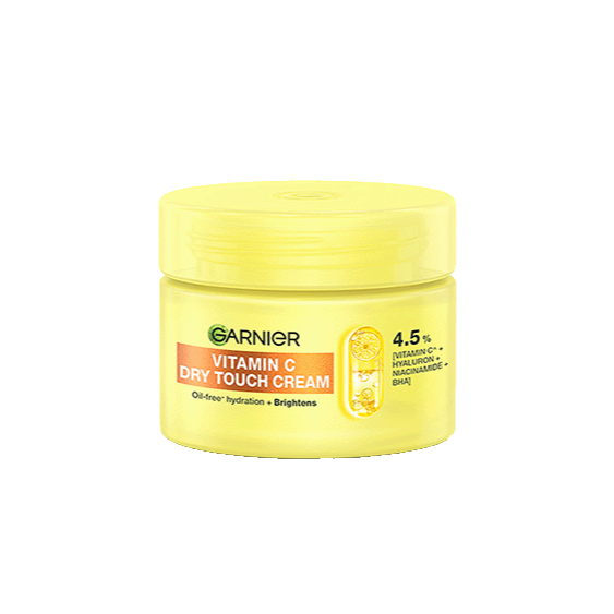 Pelembab Wajah Garnier Dry Touch Cream - Melembabkan, Mencerahkan, Membantu Mengurangi Flek Hitam