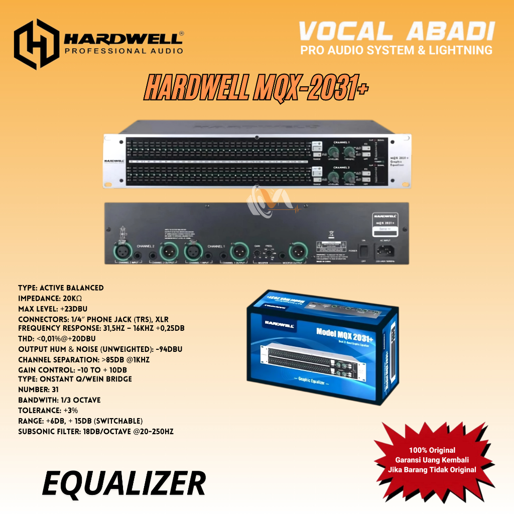 EQUALIZER HARDWELL MQX-2031+