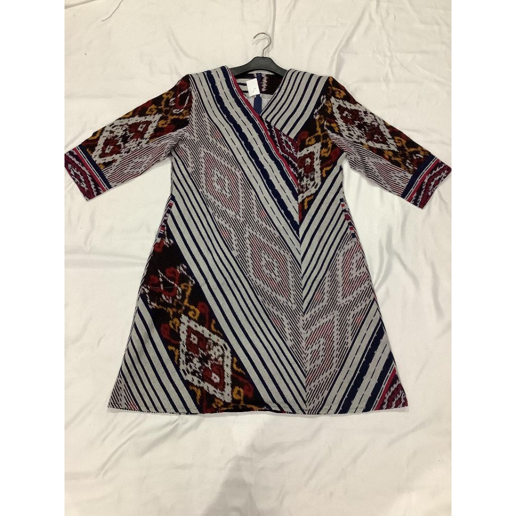 TUNIK TENUN LENGAN PANJANG ETNIK