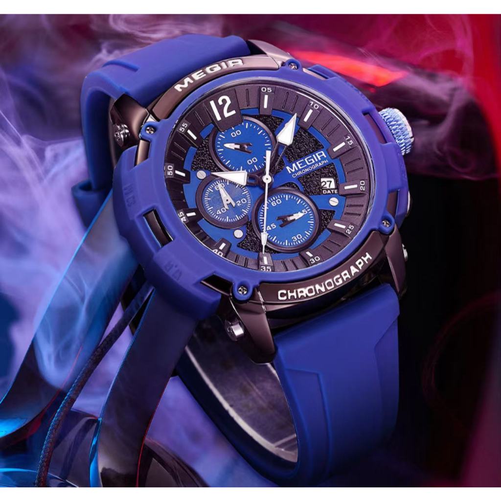 Meigel/MEGIR watch men's multifunctional waterproof night light sports watch quartz watch