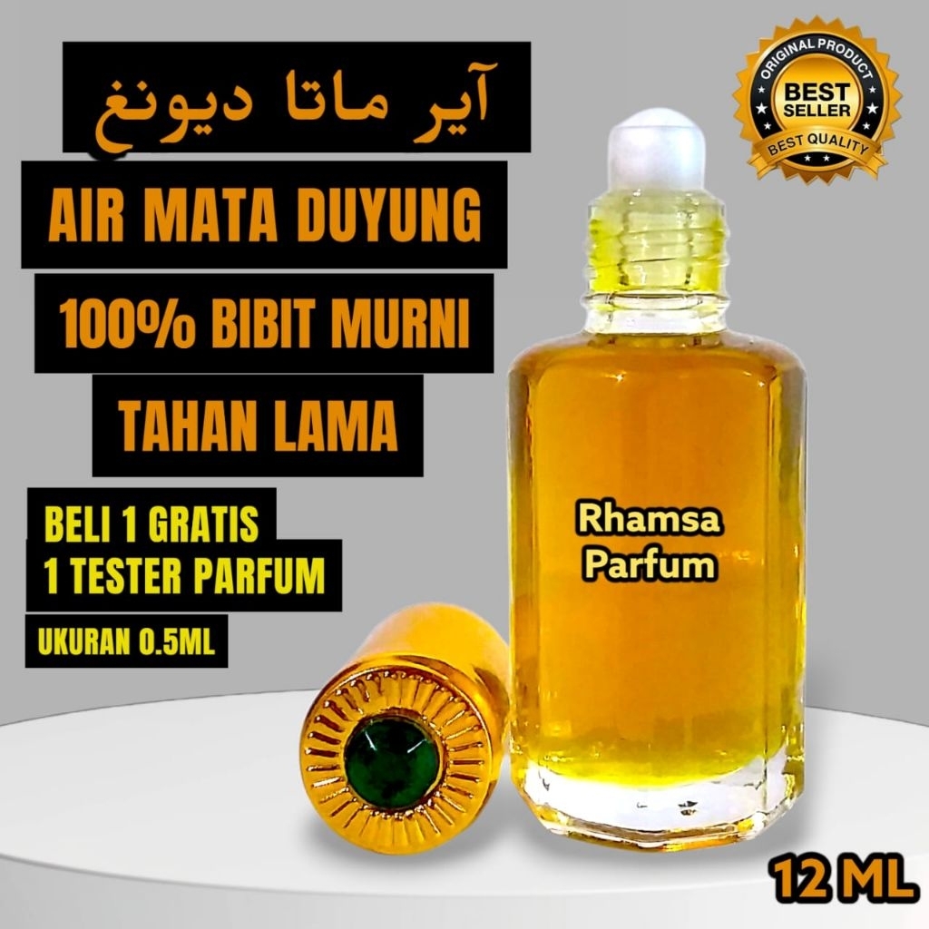 PARFUM AIR MATA DUYUNG Minyak Wangi Arab Murni Non Alcohol Tahan Lama Roll On 12ml