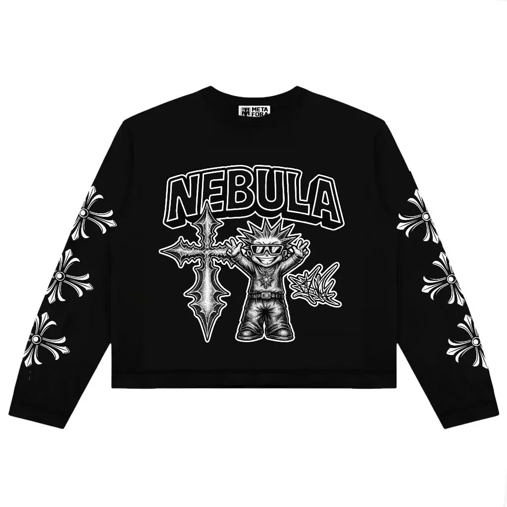 Limited Raimond Longsleeve Basic Vintage Black T-Shirt | Kaos Lengan Panjang