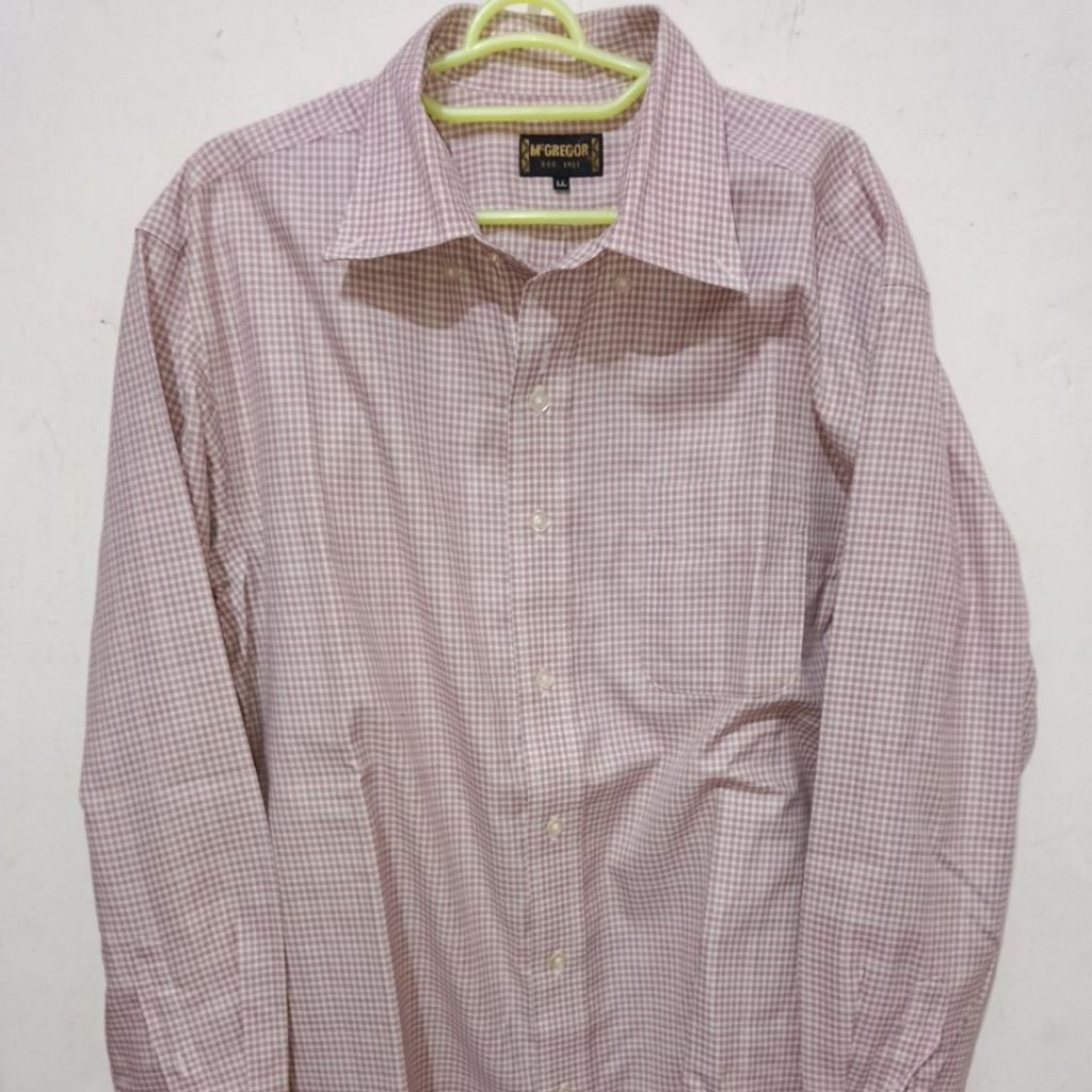 Dua Kemeja Polo McGregor dan Jimmy Wang lengan panjang second untuk Pria