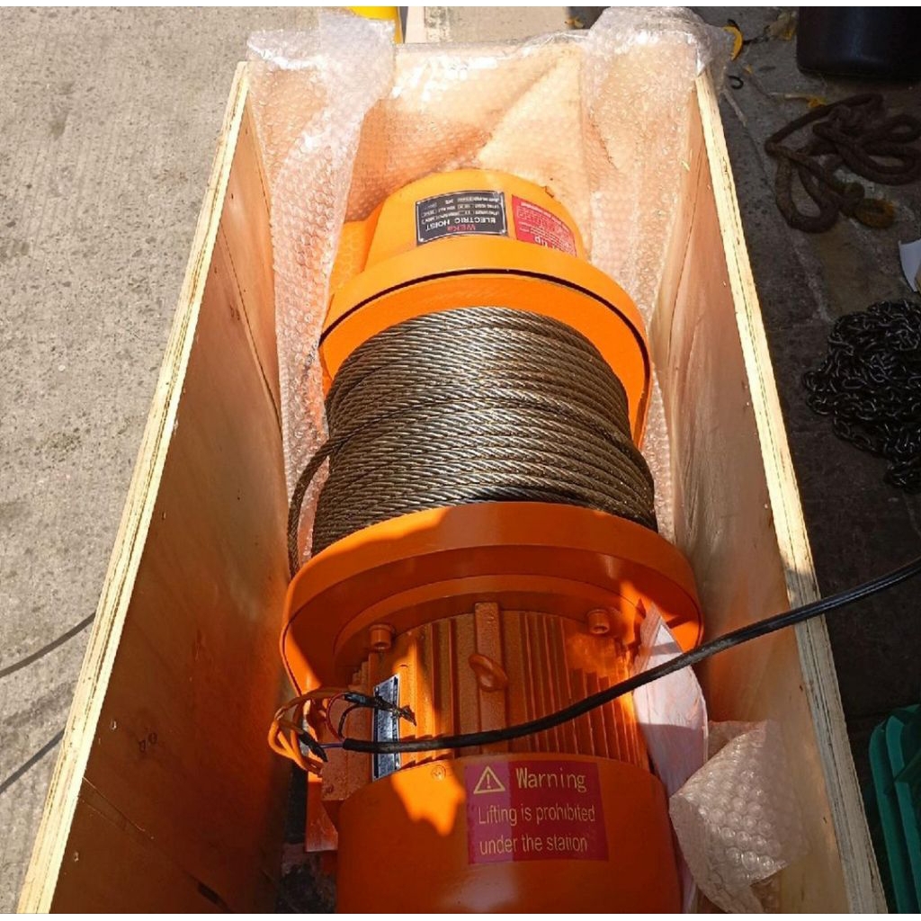 electric winch hoist 2 ton x 100 meter weka 3 phase Wire rope hoist  weka