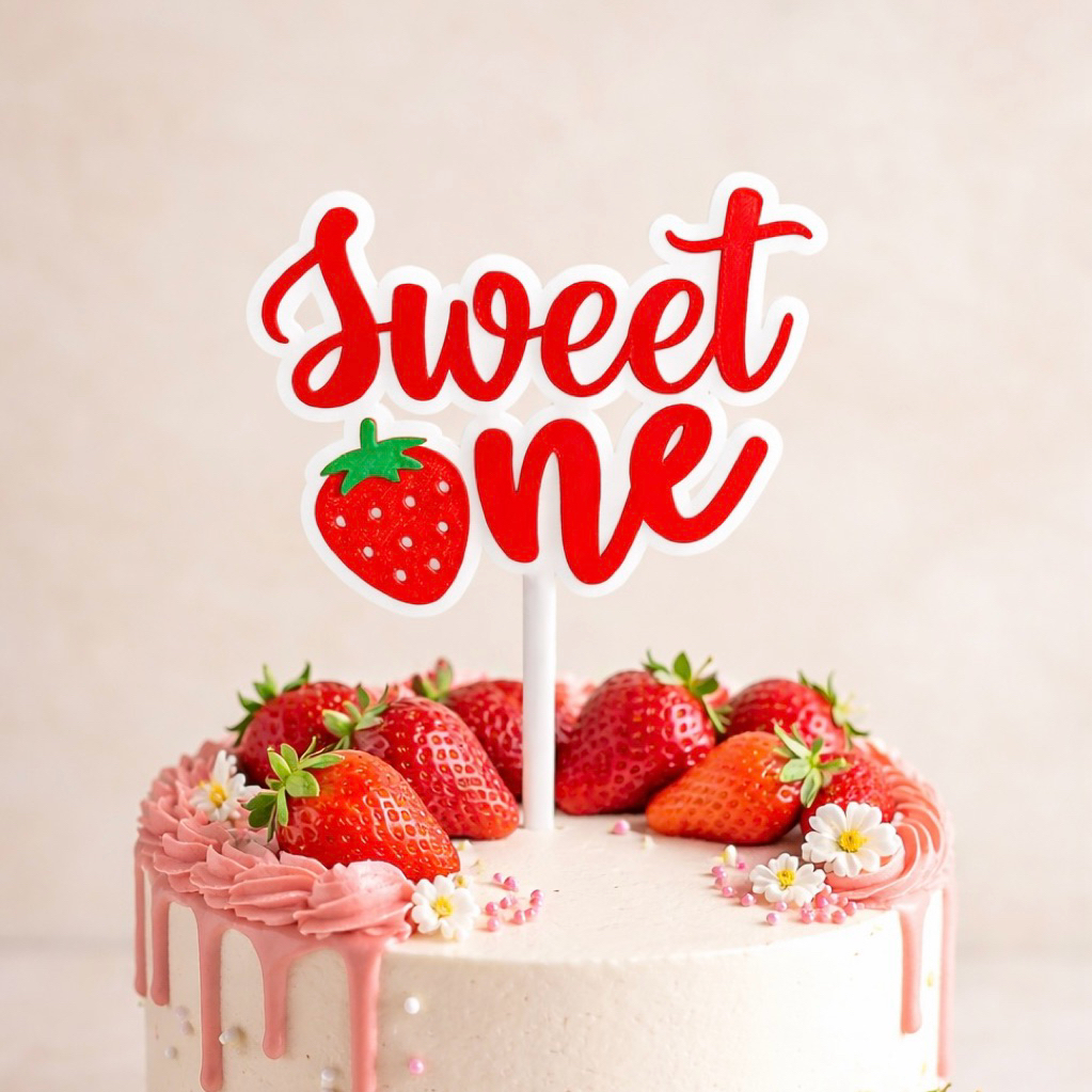 Custom Cake Topper Premium | Cake Topper Custom Warna Birthday Mini Happy Birthday Nama Custom