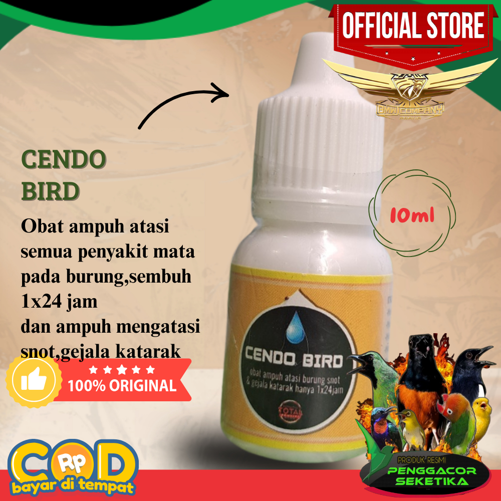 Cendo Bird Obat burung Sakit Mata Mengobati dan Mencegah Katarak berlendir berair Mata Snot