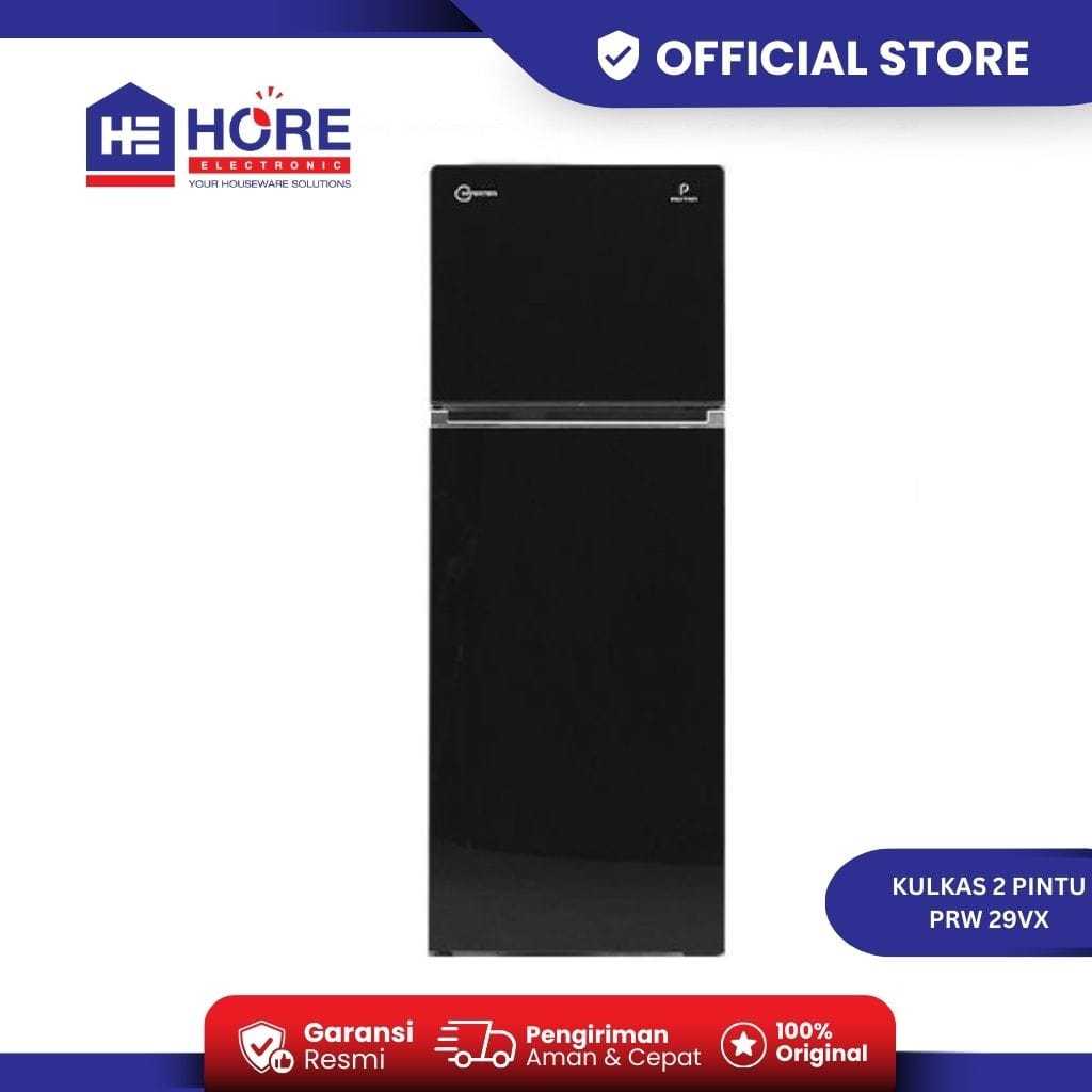 LEMARI ES POLYTRON PRW 29VX / POLYTRON KULKAS 2 PINTU BELLEZA JUMBO INVERTER PRW 29VX [260 LITER]