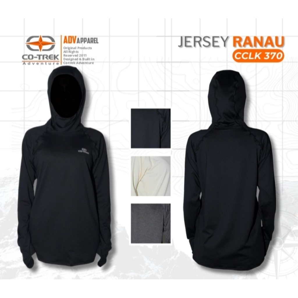 Kaos Dryfit Baselayer Outdoor Hoodie Cotrek Ranau