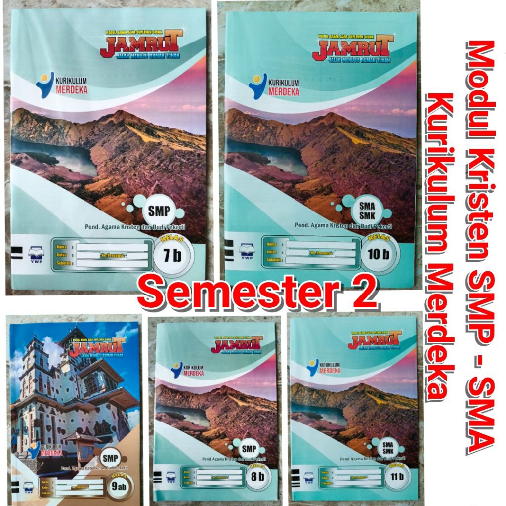 LKS Agama Kristen SMP - SMA Semester 2 Kelas 789 10 11 12 Kurikulum Merdeka Terbaru Modul LKS Jamrut
